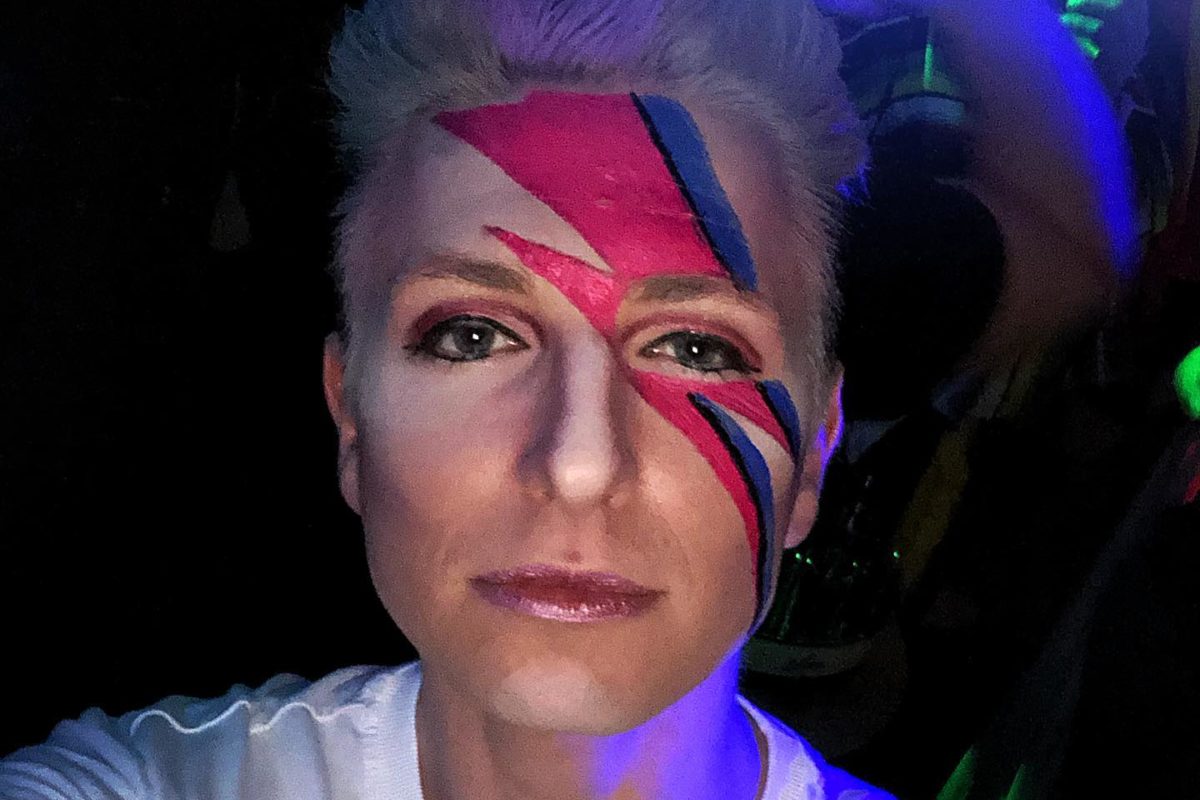 Ich war letzte das erste Mal Karneval Mitglieder in Köln! Und zwar David Bowie Styl ...